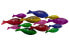 Wanddeko Metall Regenbogenfische
