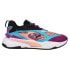 Фото #1 товара Puma RsFast Tie Dye Lace Up Womens Blue Sneakers Casual Shoes 37578601