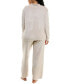 ფოტო #2 პროდუქტის Women's 2-Pc. Velour Hoodie Pajamas Set