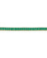 Фото #2 товара Nano Emerald Color Baguette Tennis Bracelet (3 ct. t.w.) in Gold Vermeil (Also in Nano White Sapphire Color, Nano Ruby Color, & Nano Blue Sapphire Color), Created for Macy's