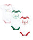 ფოტო #1 პროდუქტის Unisex Baby Cotton Bodysuits, Girl First Valentine Easter, 3-Pack