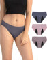 Фото #3 товара Neione Period Underwear Menstruation Underwear for Women Girls Brazilian Briefs with High Leg Cut