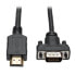 Фото #2 товара Tripp P566-003-VGA HDMI to VGA Active Adapter Cable (HDMI to Low-Profile HD15 M/M) - 3 ft. (0.9 m) - 0.9 m - HDMI - HD15 - MICRO-USB B - Male - Female - Gold