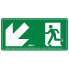 Фото #1 товара ATM Evacuation sign down stairs left PVC class b