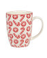 Фото #3 товара Peppermint Candy 16 oz Mugs Set of 6, Service for 6