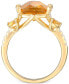Citrine (4-1/4 ct. t.w.) & White Topaz (1/4 ct. t.w.) Statement Ring in 14k Gold-Plated Sterling Silver