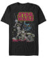 Фото #1 товара Star Wars Men's Classic Comic Luke Leia And Darth Vader Short Sleeve T-Shirt