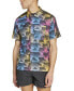 ფოტო #1 პროდუქტის Men's Tiro Relaxed Fit Printed Mesh Button-Front Shirt