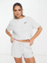 Фото #4 товара Nike rib jersey t-shirt in grey
