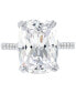 ფოტო #3 პროდუქტის Cubic Zirconia Oval Ring in Sterling Silver (15-5/8 ct. t.w.)