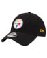 Фото #2 товара Men's Black Pittsburgh Steelers Distinct 9TWENTY Adjustable Hat