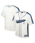 Men's Cream Distressed Spelman College Jaguars Ruth Button-Up Baseball Jersey