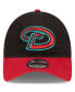 Фото #2 товара Men's Black, Red Arizona Diamondbacks Road Replica Core Classic 9TWENTY Adjustable Hat