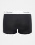 Фото #3 товара Calvin Klein 3 pack modern cotton trunk in black