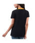 ფოტო #2 პროდუქტის Women's Black Iowa Hawkeyes Recruit Ringer T-shirt