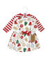 ფოტო #14 პროდუქტის Little Girls Organic Cotton Long-Sleeve Dresses, Christmas Cookies