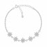 Playful silver bracelet Stars with zircons BRC156W