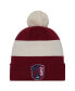 Фото #1 товара Men's Red St. Louis City SC 2024 Kick Off Collection Cuffed Knit Hat with Pom