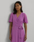 ფოტო #4 პროდუქტის Women's Belted Georgette Dress