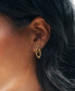 ფოტო #4 პროდუქტის 14K Gold Plated or Rhodium Plated Oval Sharee Studs Earrings