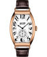 ფოტო #1 პროდუქტის Unisex Swiss Automatic Heritage Porto Brown Leather Strap Watch 42mm