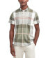 Фото #1 товара Men's Douglas Tailored-Fit Tartan Short-Sleeve Shirt