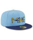 Фото #4 товара Men's Powder Blue Milwaukee Brewers City Connect 59FIFTY Fitted Hat