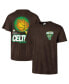 Фото #1 товара 47 Brand Men's Brown Boston Celtics Vintage-like Tubular Dagger Tradition Premium T-Shirt