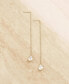 ფოტო #2 პროდუქტის Crystal Teardrop Threader Earrings