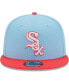 Фото #4 товара Men's Light Blue, Red Chicago White Sox Spring Basic Two-Tone 9FIFTY Snapback Hat