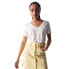 ფოტო #1 პროდუქტის SALSA JEANS 21007531 short sleeve v neck T-shirt