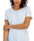 Women's 2-Pc. Cotton Printed Cropped Pajamas Set, Created for Macy's