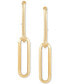 ფოტო #3 პროდუქტის Polished Link Drop Earrings in 10k Gold