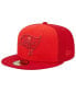 Фото #1 товара Men's Red Tampa Bay Buccaneers Tri-Tone 59FIFTY Fitted Hat