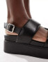 ASOS DESIGN Tucker 2 chunky flatforms in black Черный, 36 - фото #3