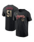 ფოტო #1 პროდუქტის Men's Randy Johnson Black Arizona Diamondbacks City Connect Name and Number T-shirt