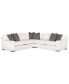 Фото #1 товара CLOSEOUT! Doverly 3-Pc. Fabric Sectional, Created for Macy's
