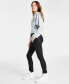 Women's Pocket Coated-Denim Skinny Jeans