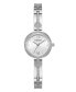 ფოტო #1 პროდუქტის Women's Analog Silver-Tone Stainless Steel Watch 27mm