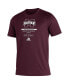 Men's Maroon Mississippi State Bulldogs Sideline Locker Tag Creator AEROREADY T-shirt