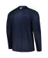 ფოტო #3 პროდუქტის Men's Navy West Virginia Mountaineers PFG Terminal Tackle Omni-Shade Raglan Long Sleeve T-shirt