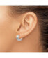 ფოტო #3 პროდუქტის Stainless Steel Brushed and Polished Hinged Hoop Earrings