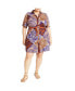 Plus Size Amara Print Mini Dress