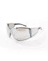 Фото #2 товара Spitfire sleaford oversized shield sunglasses in silver mirror