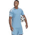 Фото #3 товара Мужская футболка спортивная голубая для бега adidas Squadra 21 JSY M GN6726
