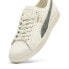 Puma Clyde Base L 39941303 Mens Beige Leather Lifestyle Sneakers Shoes