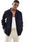 Selected Homme linen mix overshirt in navy