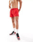 Gym King Linear swim shorts in red