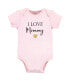 ფოტო #4 პროდუქტის Baby Girls Cotton Bodysuits 3pk