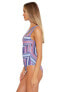 Фото #3 товара Becca by Rebecca Virtue 293380 South Coast Arabella Asymmetrical One-Piece, LG